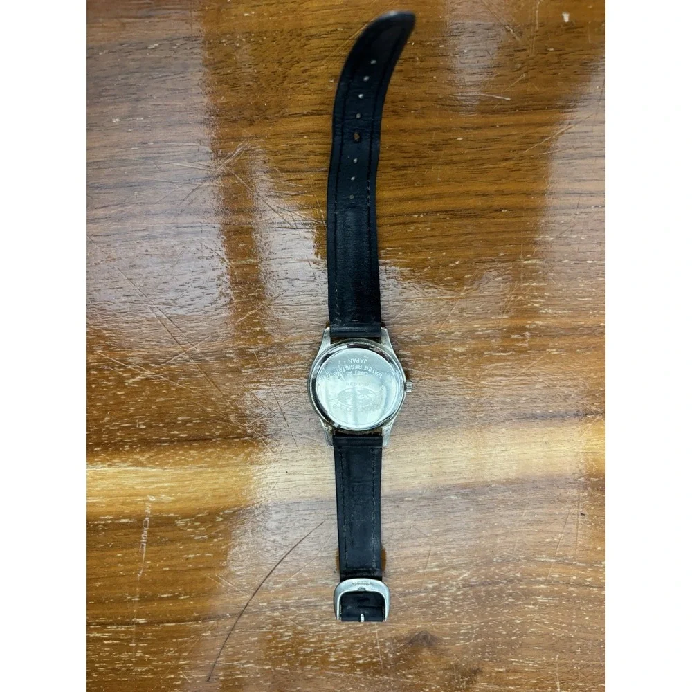 ⭐️Fossil Airmaster Black Dial on Stainless Bracelet Quartz Watch⭐️BI-1434⭐️